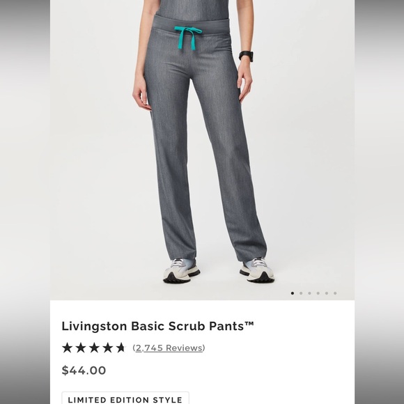 Graphite womens livingston scrub pant - Picture 1 of 13